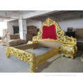 wooden carved European style bedroom set